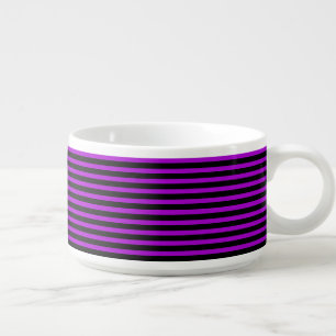 Purple & Black Stripes   Bowl