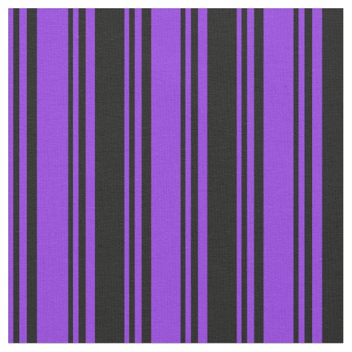 Purple & Black Stripes/Lines Pattern Fabric
