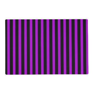 Purple & Black Stripes Placemat