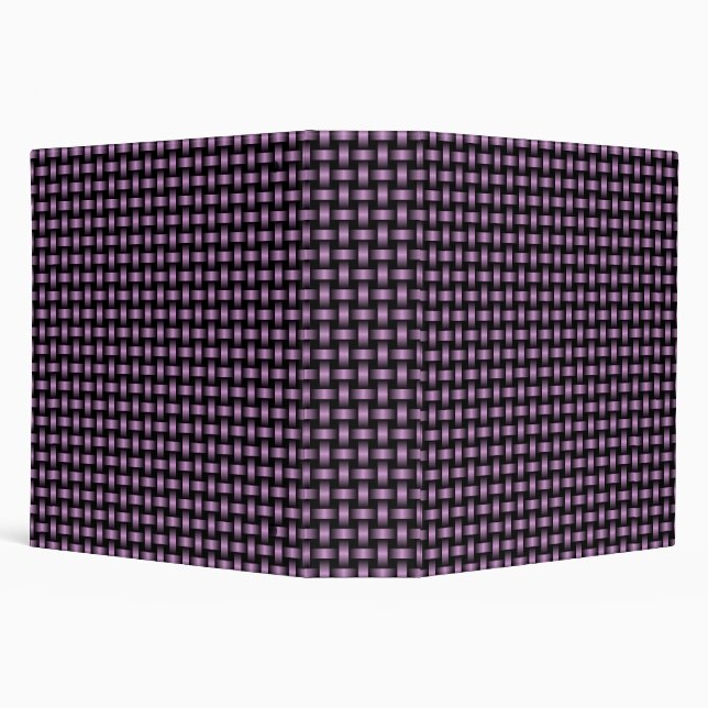 Purple Black Weave Pattern 3 Ring Binder (Background)