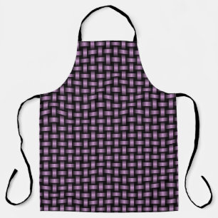 Purple Black Weave Pattern Apron