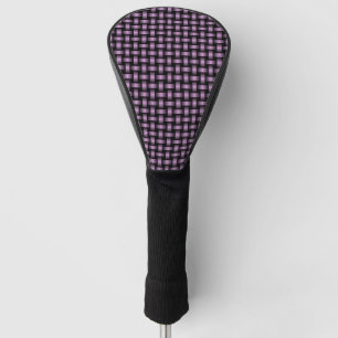 Purple Black Weave Pattern Golf Head Cover
