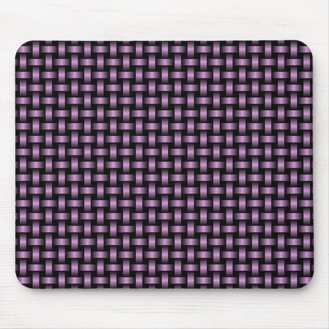 Purple Black Weave Pattern Mouse Pad (Front)