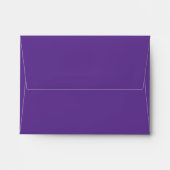 Purple, Black, White Damask A2 Envelope for RSVPs (Back (Top Flap))