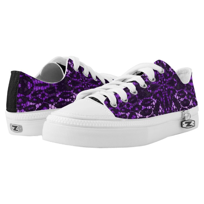 purple bling shoes