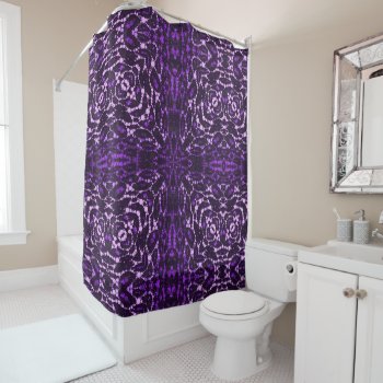 Purple Bling Abstract Shower Curtain by TeensEyeCandy at Zazzle