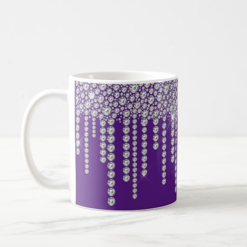 Purple Bling Girly Sparkle  Coffee Mug