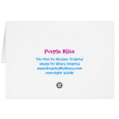 Purple Bliss Cards (Back Horizontal)