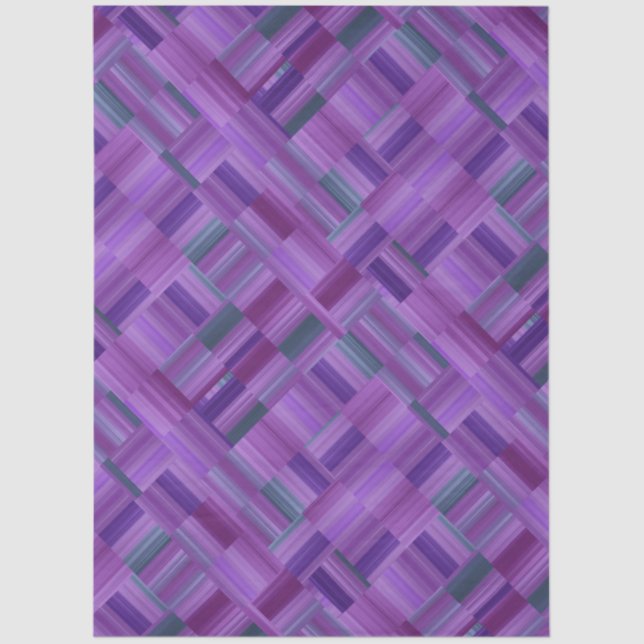 Purple Block Design Tissue Paper (Front)