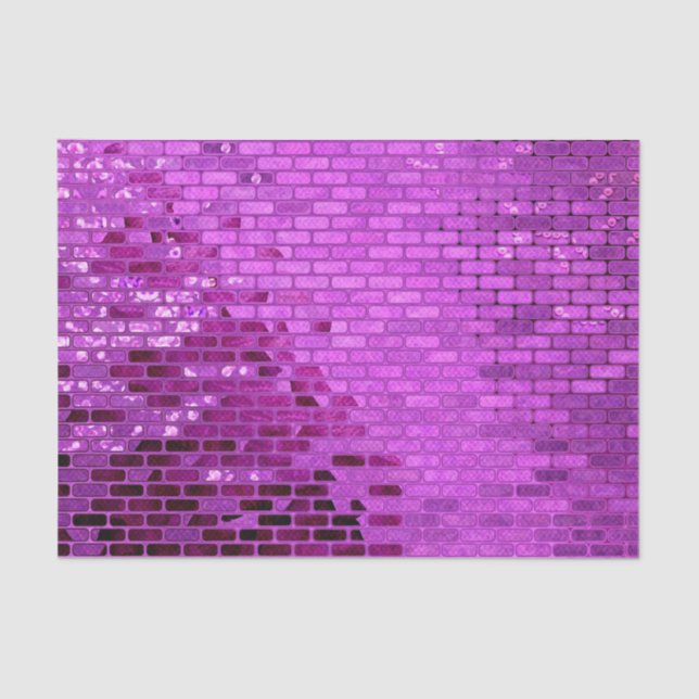 Purple Block Shimmer Pattern Tissue Paper (Front)