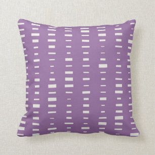 Purple Block Stripe Pillow