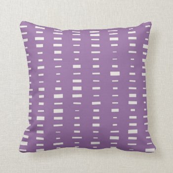 Purple Block Stripe Pillow by Richard__Stone at Zazzle