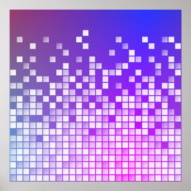 Purple Blocks Poster (Front)