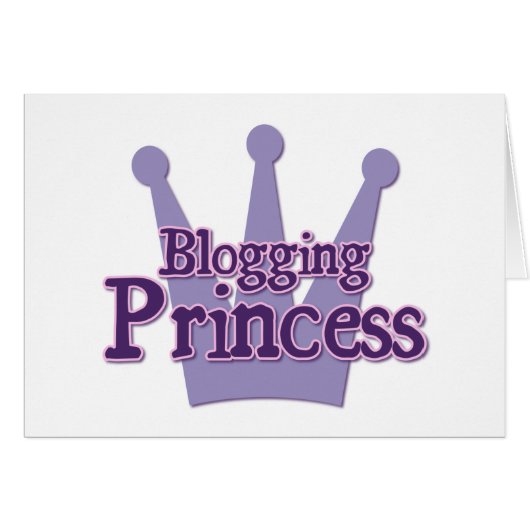 Purple Blogging Design Cards (Front Horizontal)