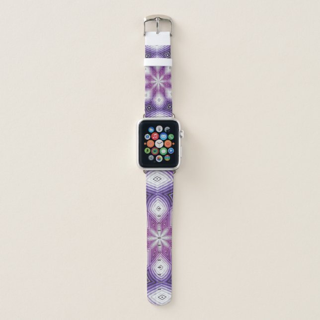 Purple Bloom Apple Watch Band (Front)