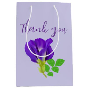 Purple Bloom Floral Medium Gift Bag