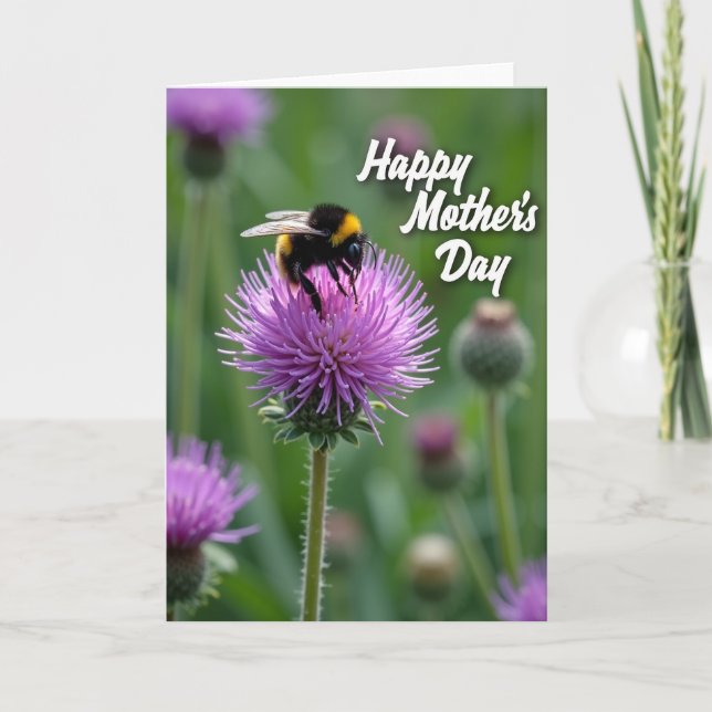 Purple Bloom Mothers Day Card (Front)