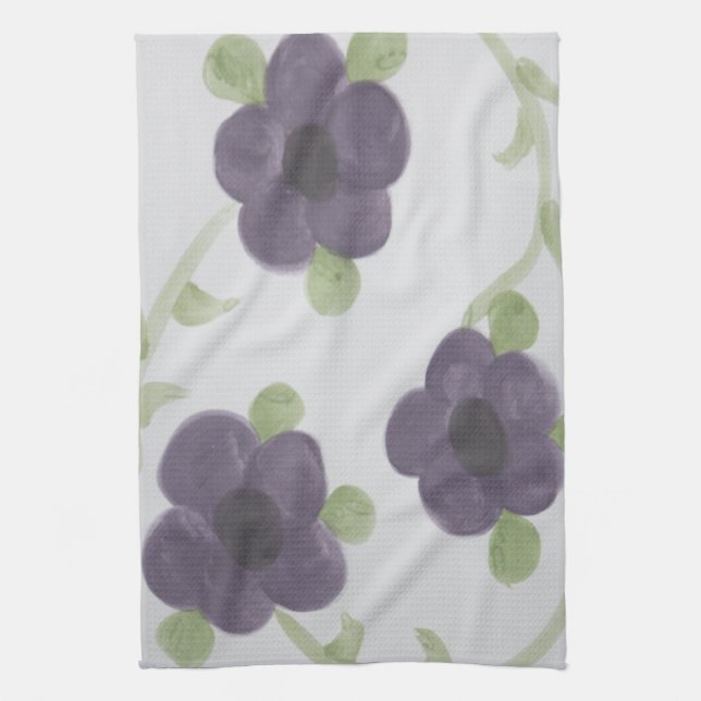 Purple Blooms Towel (Vertical)