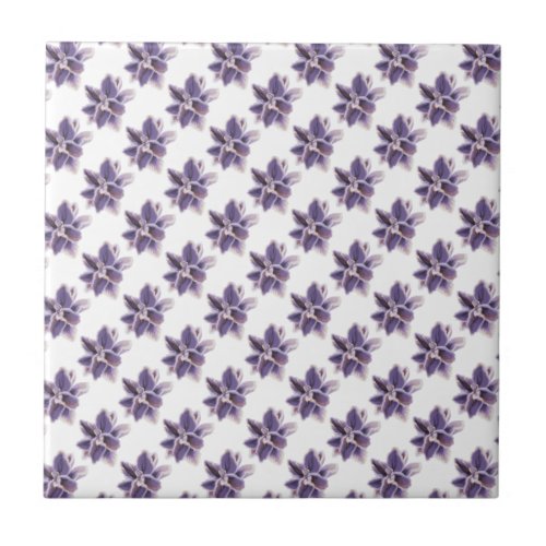 Purple blossom 425 x 425 small floral flower ceramic tile