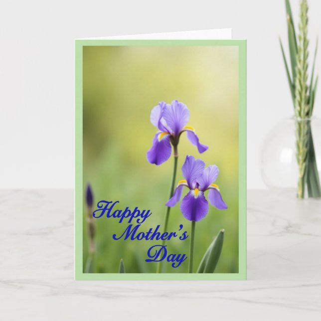 Purple Blossom Mothers Card (Front)