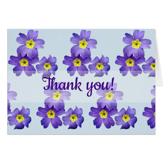 Purple Blossoms card (Front Horizontal)