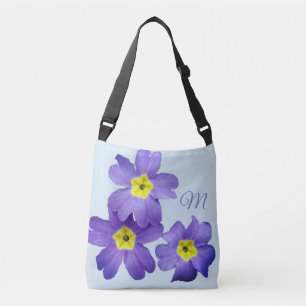 Purple Blossoms Monogram pink Crossbody Bag
