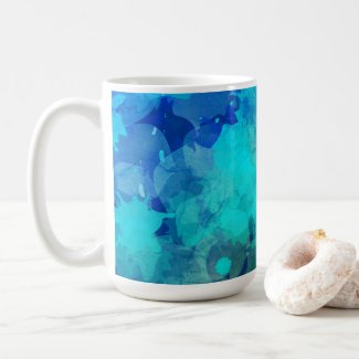 Purple Blue Abstract Alcohol Ink