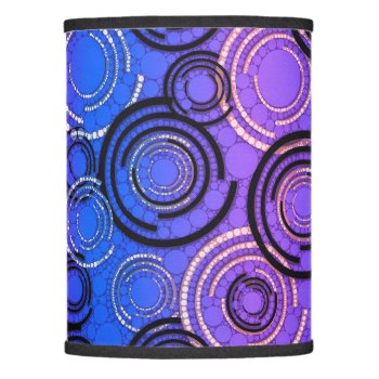 Purple Blue Abstract Circles Lamp Shade by TeensEyeCandy at Zazzle