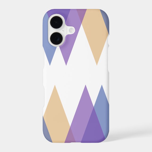 Purple, blue and yellow triangles Case-Mate iPhone case (Back)