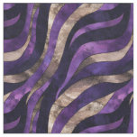 Purple / Blue / Brown Ribbons Fabric