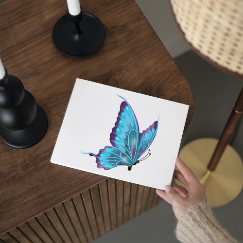 PurpleBlue ButterflyCustom_Cut Vinyl Sticker