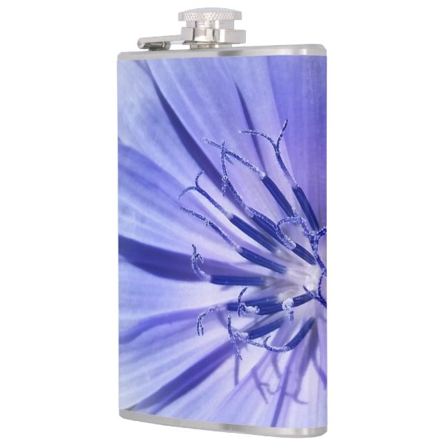 purple blue chicory flask (Left)