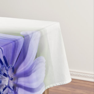 purple blue chicory tablecloth