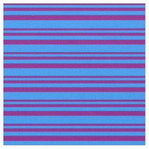 Purple & Blue Colored Stripes/Lines Pattern Fabric