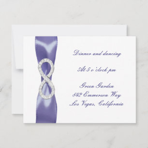 Purple Blue Diamond Infinity Wedding Reception