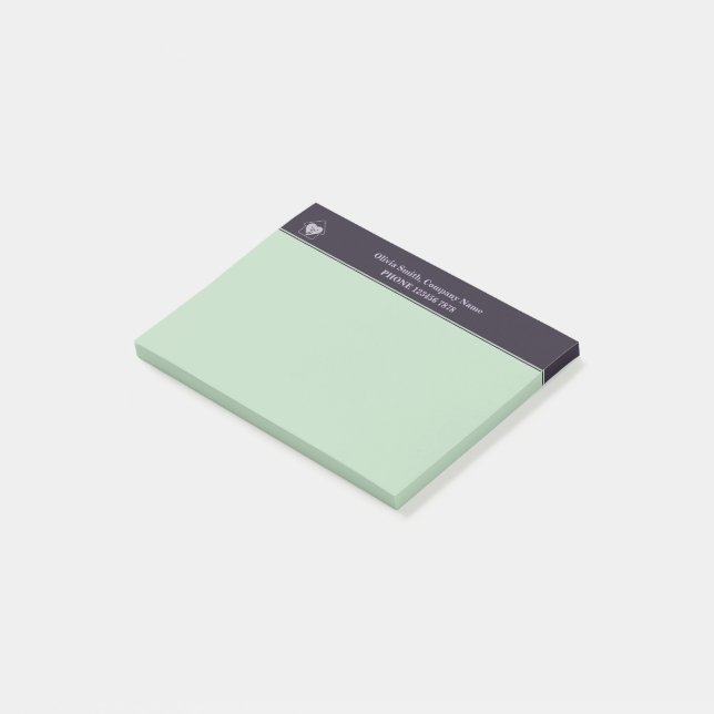 Purple & Blue Elderly Care Promotional Swag Post-i Post-it Notes (Angled)