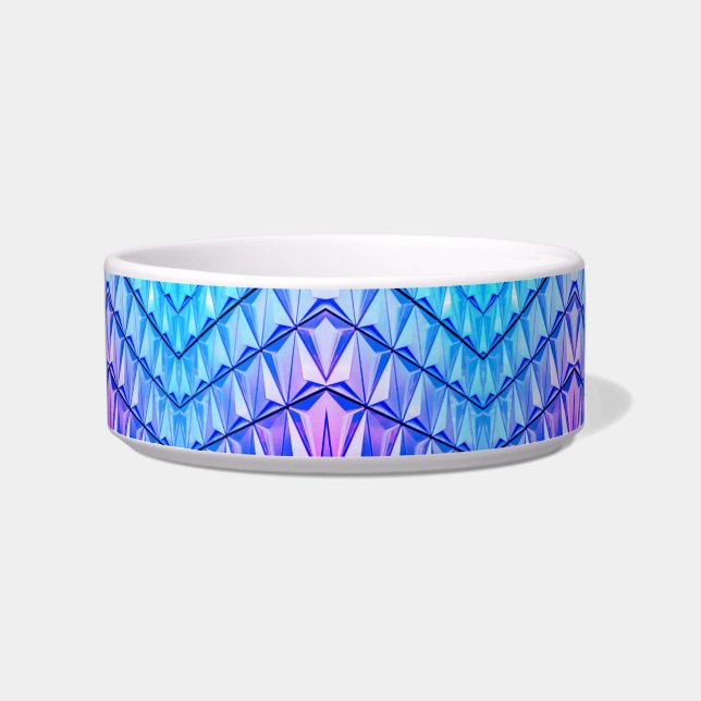 Purple & Blue Geometric Pattern Bowl (Front)