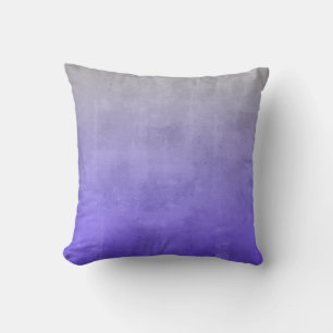 Purple blue Gray rustic ombre Throw Pillow