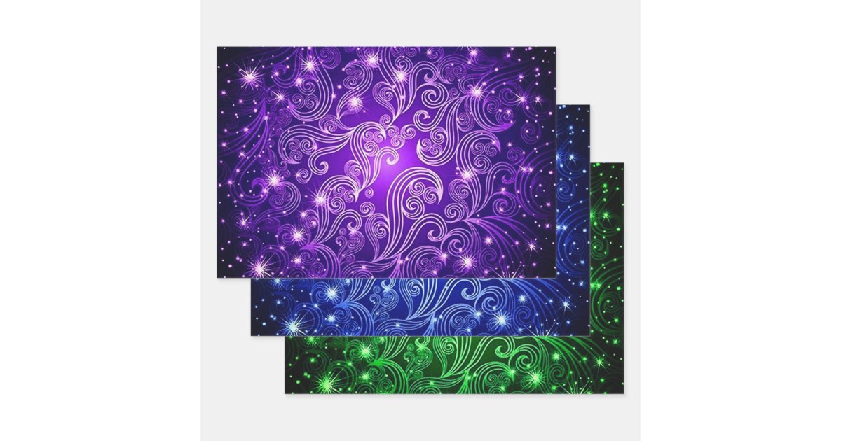 Colorful Butterfly Pattern All Occasion Wrapping Paper Sheets
