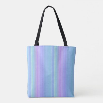 Purple Blue Green Pastel Rainbow Tote Bag