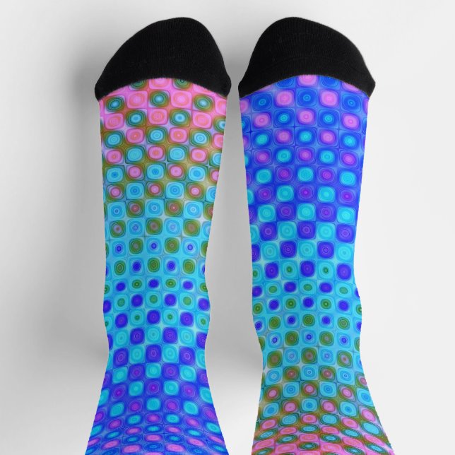 Purple Blue Green Yellow Socks (Top)