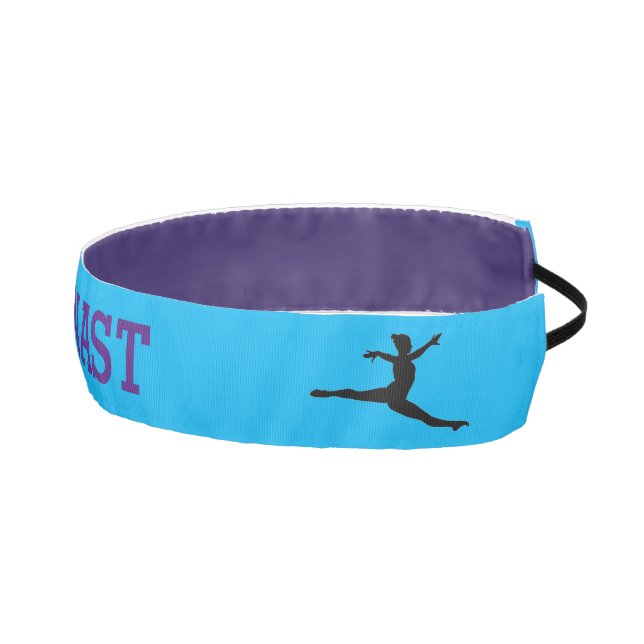 Purple & Blue Gymnast Leap & Vault Headband (Right)
