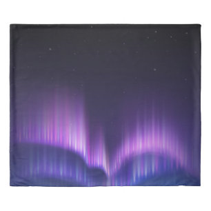 Purple Blue Haze Sky - Polar Lights  Duvet Cover