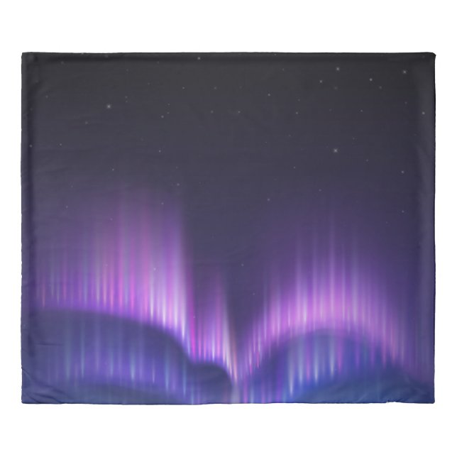 Purple Blue Haze Sky - Polar Lights  Duvet Cover (Front)