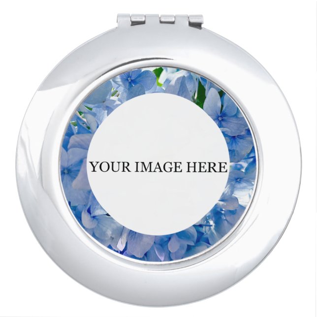 Purple Blue Hydrangeas Bouquets Compact Mirror (Front)