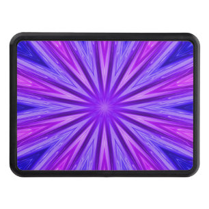 Purple/Blue Kaleidoscope Trailer Hitch Cover