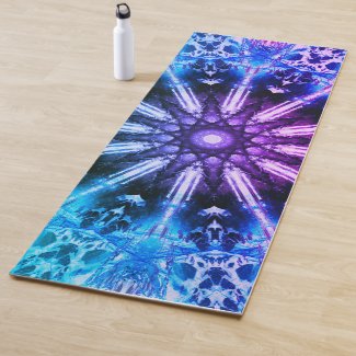 Purple Blue Mandala Yoga Mat