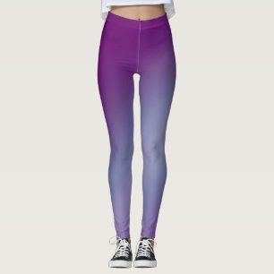 Purple Blue moonlight ombre effect  Leggings
