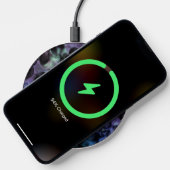 Purple Blue N Teal Abstract Bubbles Wireless Charger (Phone)