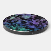 Purple Blue N Teal Abstract Bubbles Wireless Charger (Front 2)